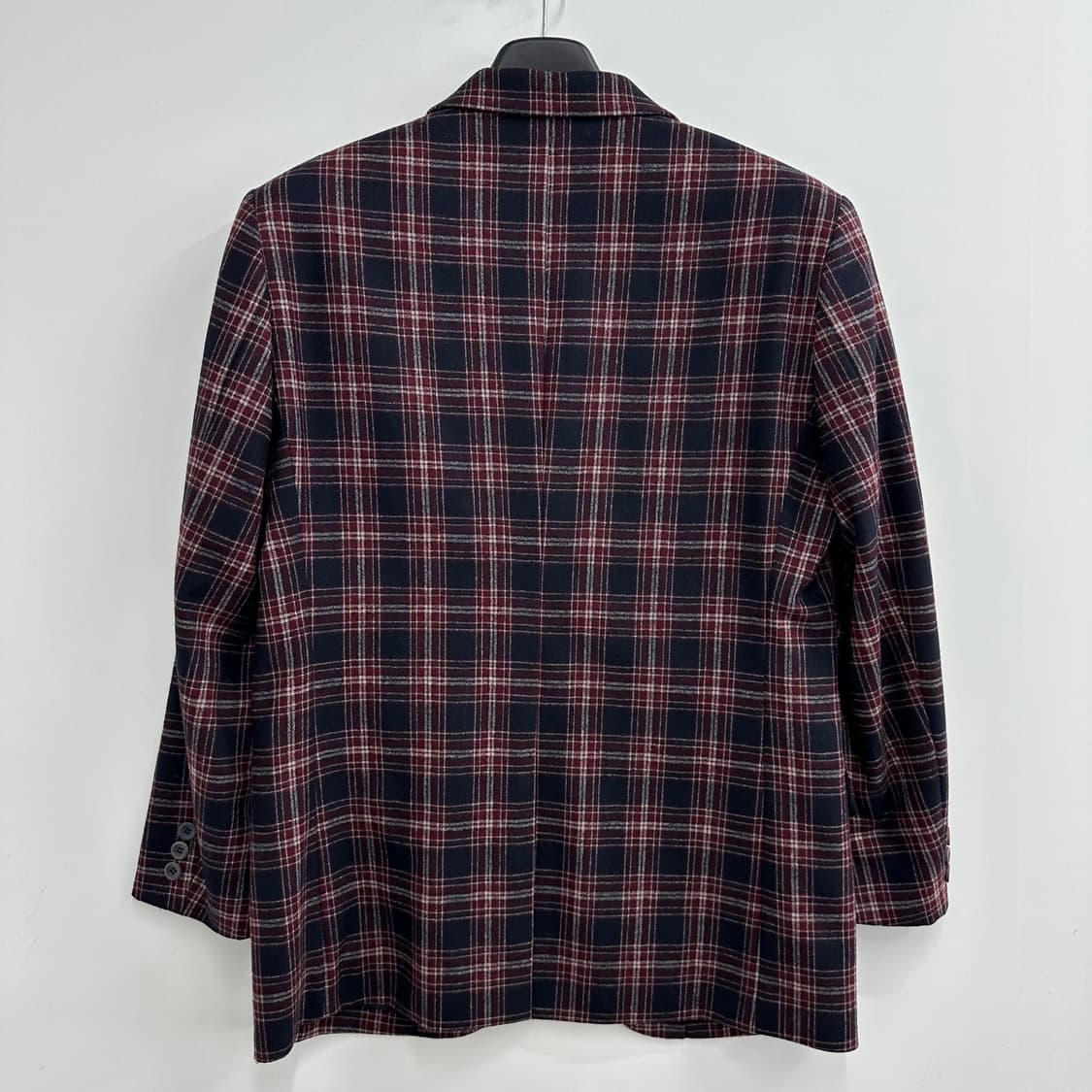 100 로가디스 남자 체크 울 블레이져 자켓 상품이미지2