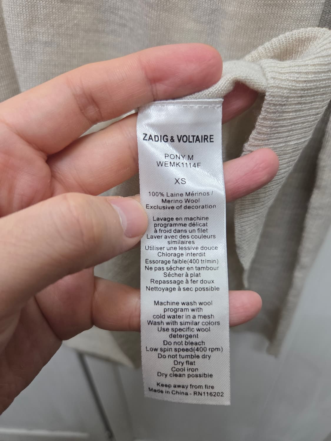 자딕앤볼테르 메리노울 터틀넥 니트 상품이미지5