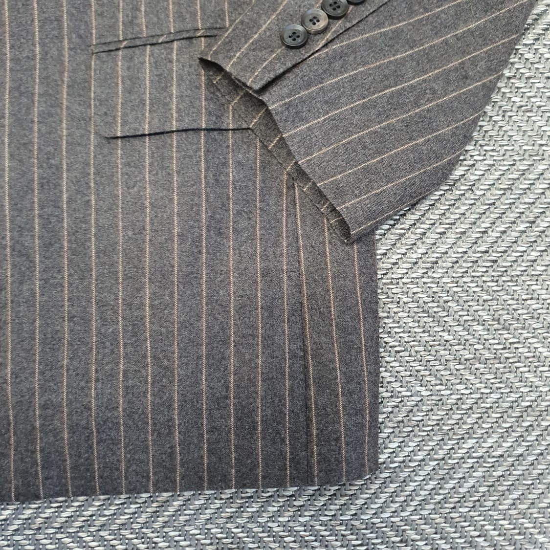 닥스 울100 스트라이프 블레이저 자켓 남자105 상품이미지4