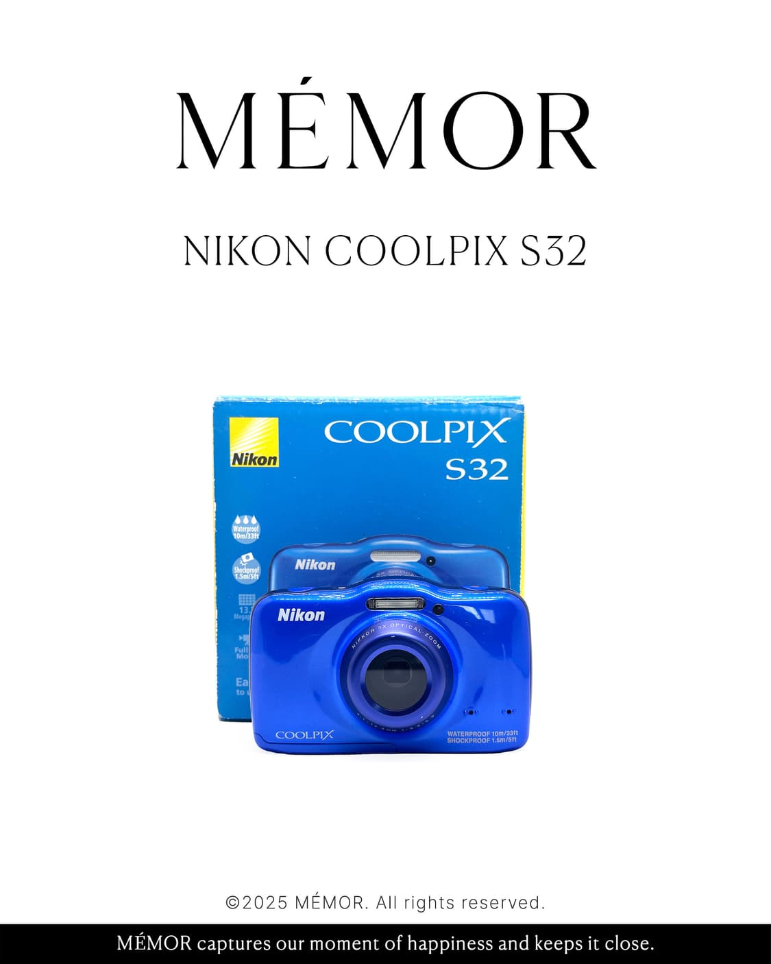 풀박스/연예인·유튜버픽✨Nikon Coolpix S32 방수 빈티지디카 상품이미지6