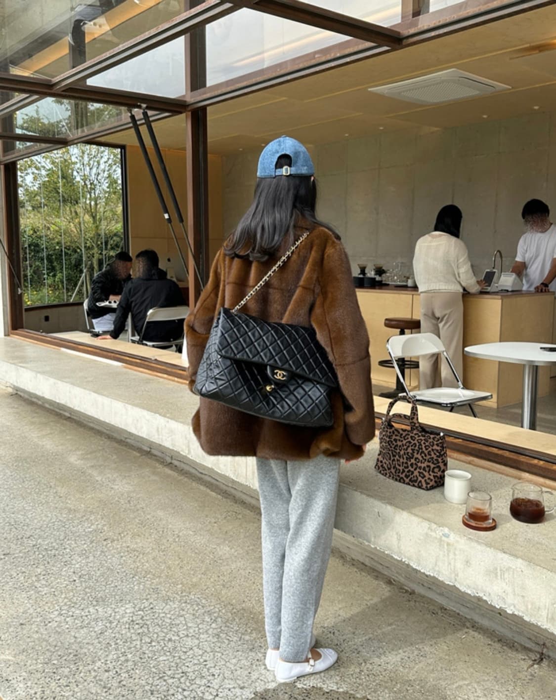 라밤바룸 밍크하프코트 1사이즈 상품이미지7