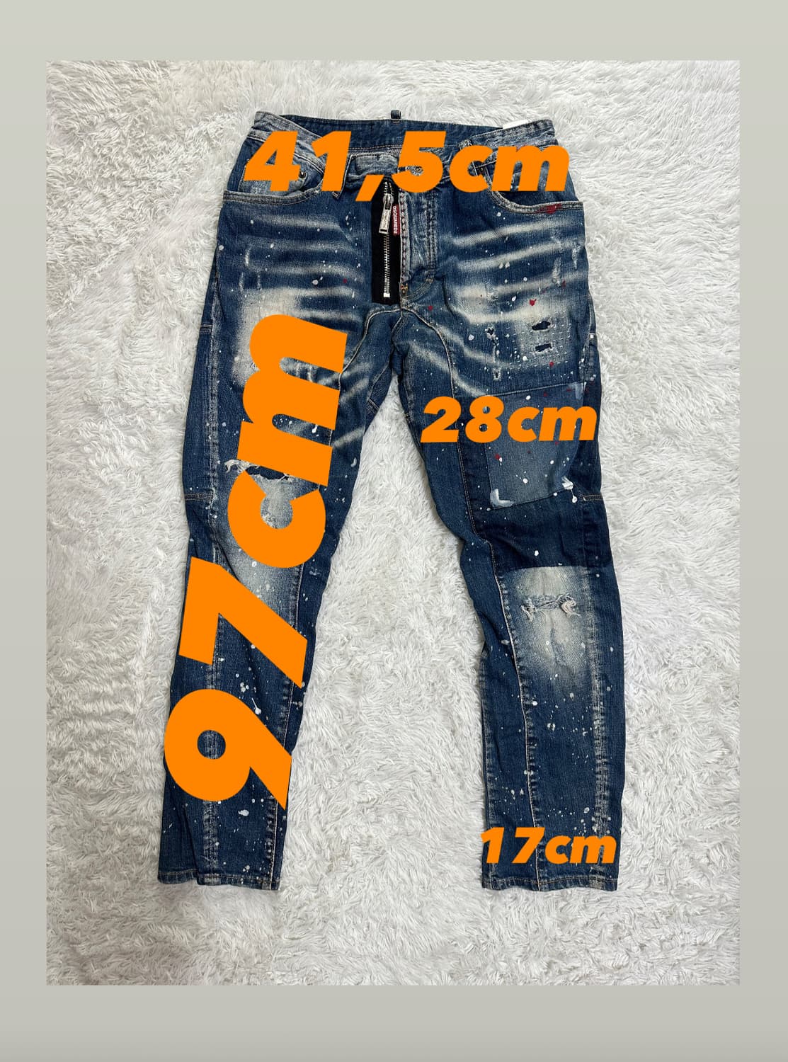 디스퀘어드2 페인팅 데미지 청바지 48 상품이미지2