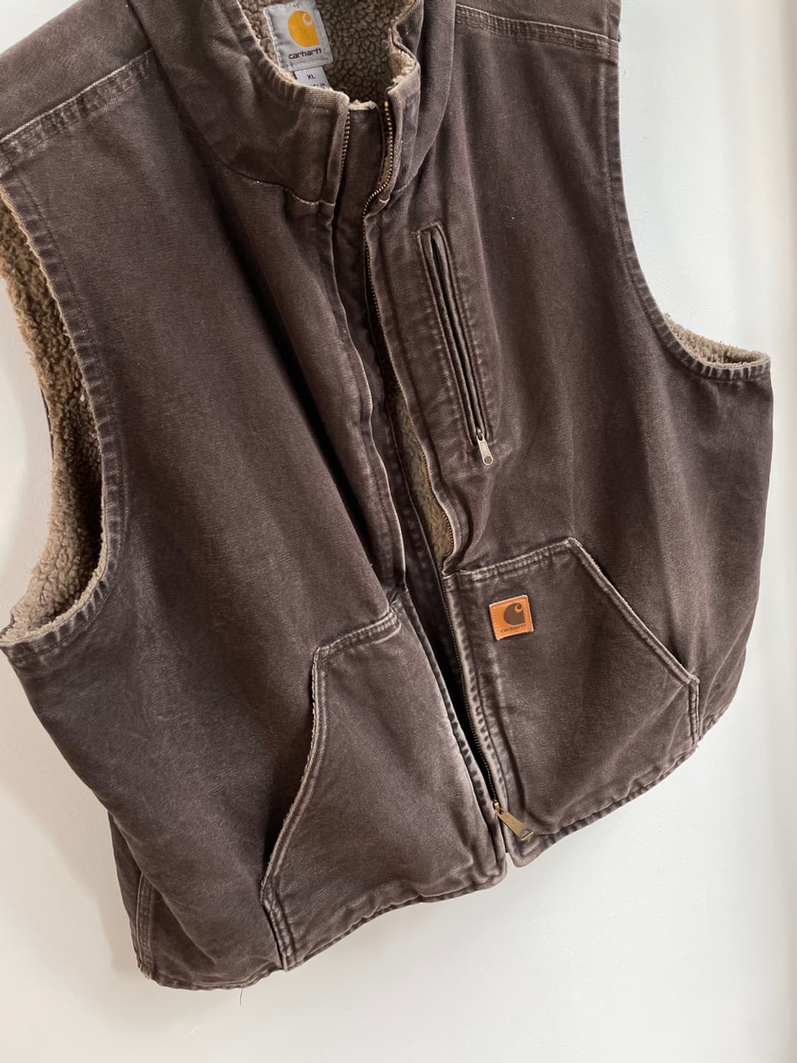 칼하트 V33 브라운 워크 조끼 상품이미지4