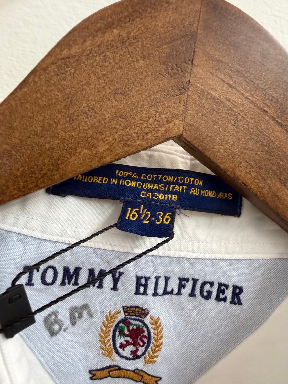 N53. 타미힐피거 빈티지 월계수 화이트 셔츠 상품이미지2