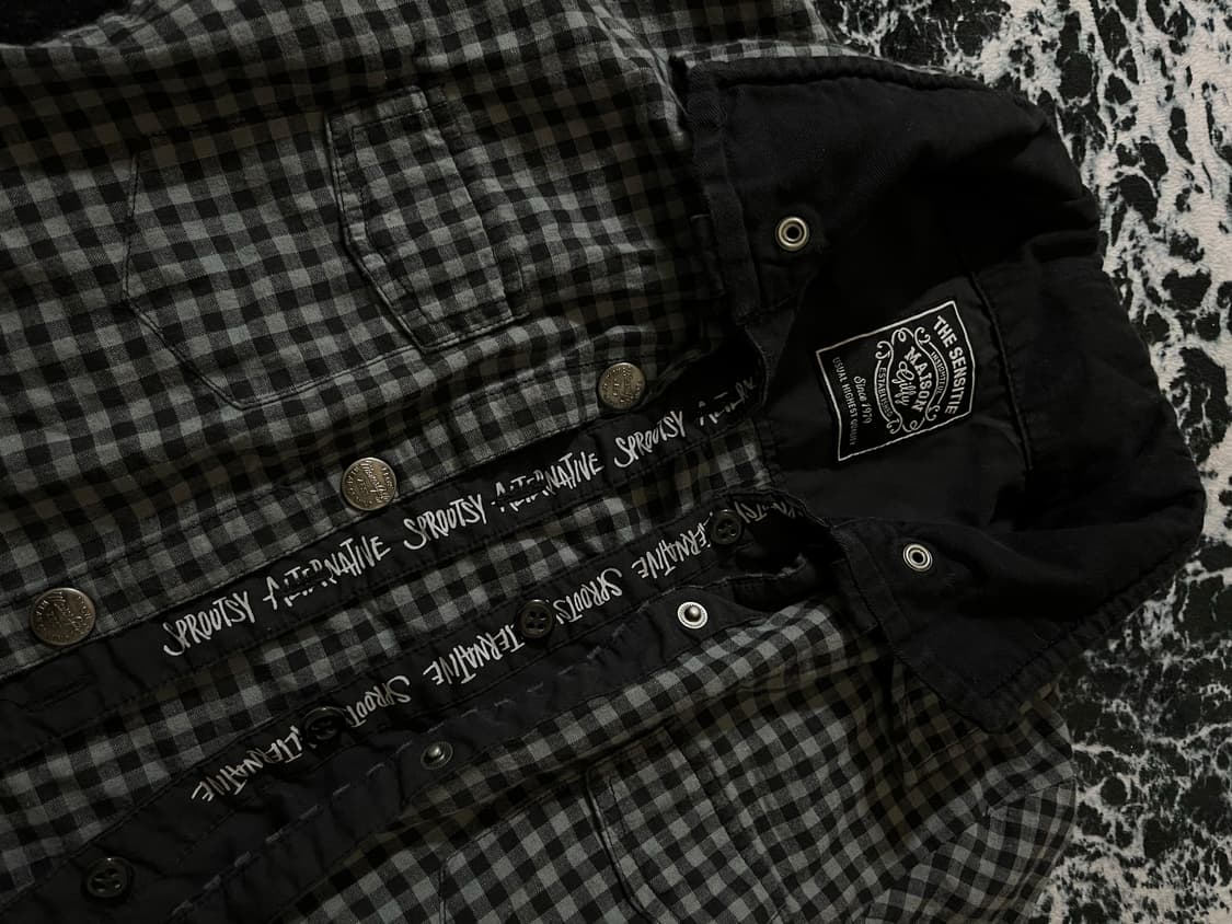 레터링포인트 체크셔츠 상품이미지2