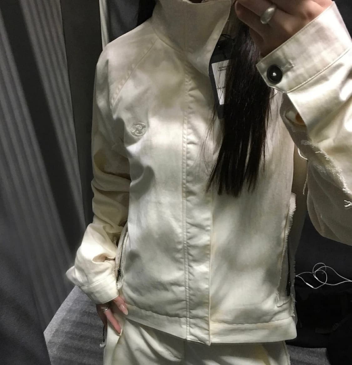 산산기어 어파인 커브 자켓 B 아이보리 상품이미지2