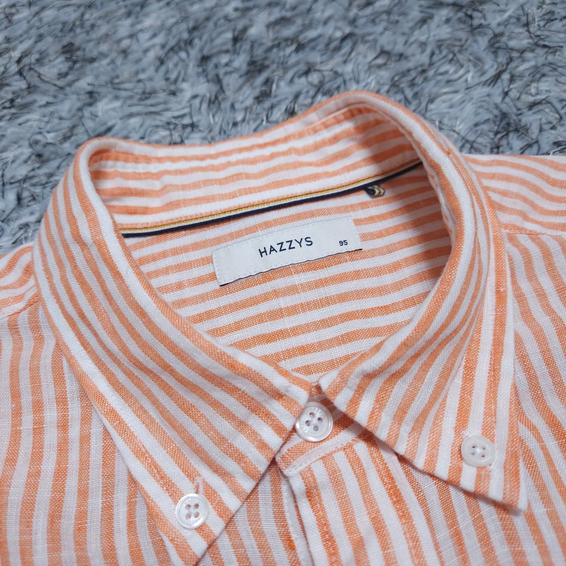 헤지스)95 남자 스트라이프 린넨셔츠남방 / 왕눈이샵 상품이미지8