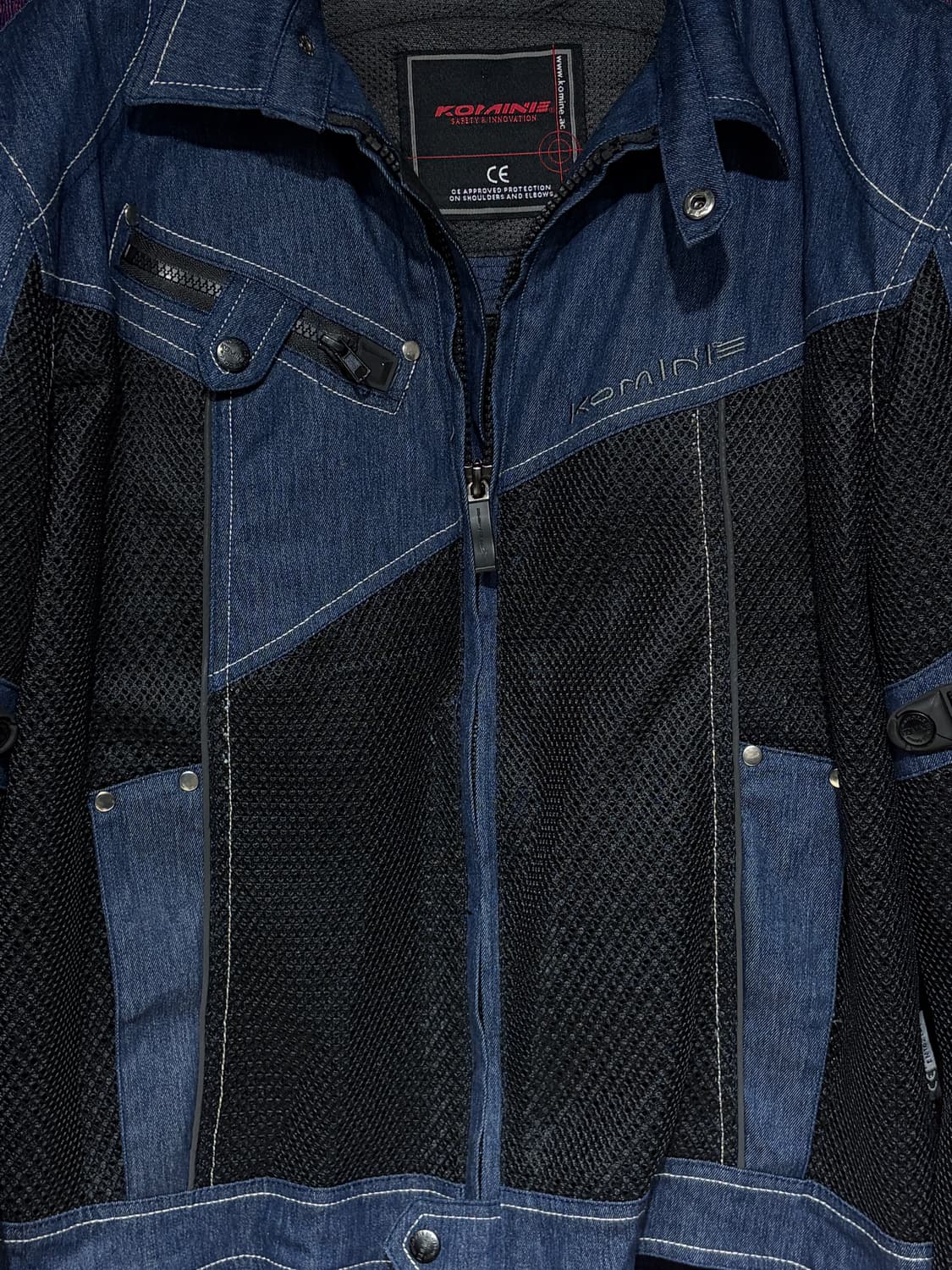 코미네 데님 바이크 보호대자켓 상품이미지5