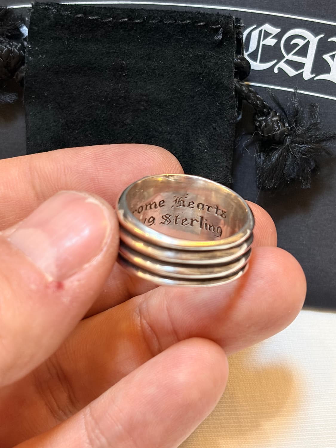 크롬하츠 대거링 파베 에메랄드 origin us10 상품이미지2