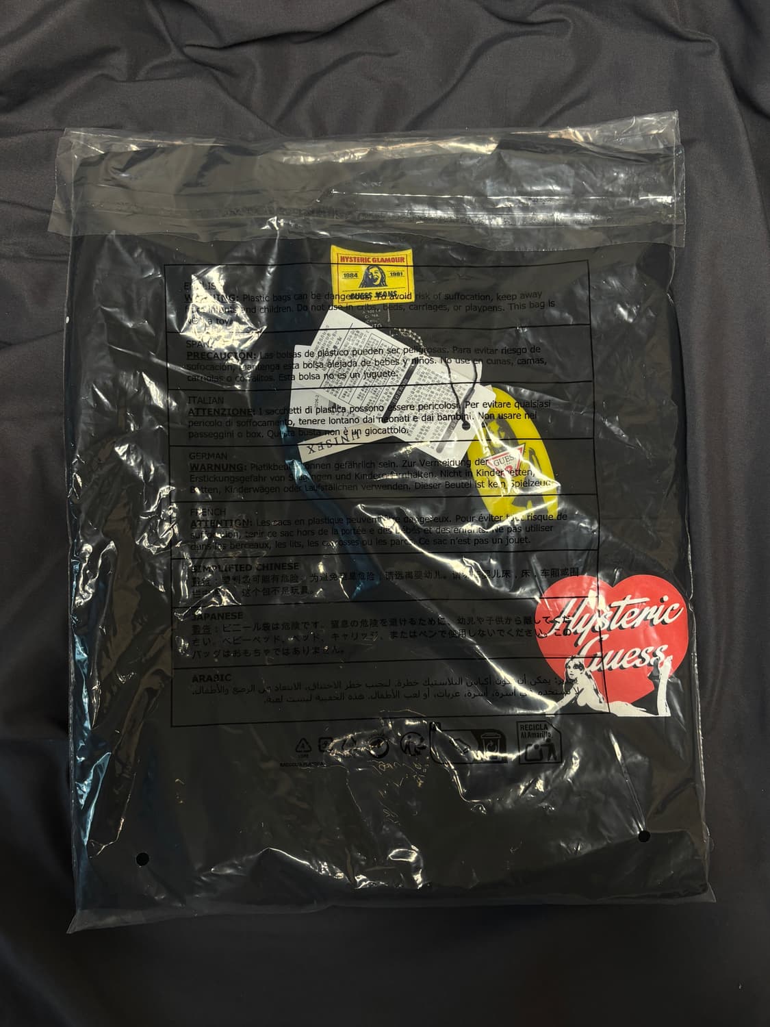 새상품) 히스테릭글래머 X 게스진스 반팔 XL 상품이미지4