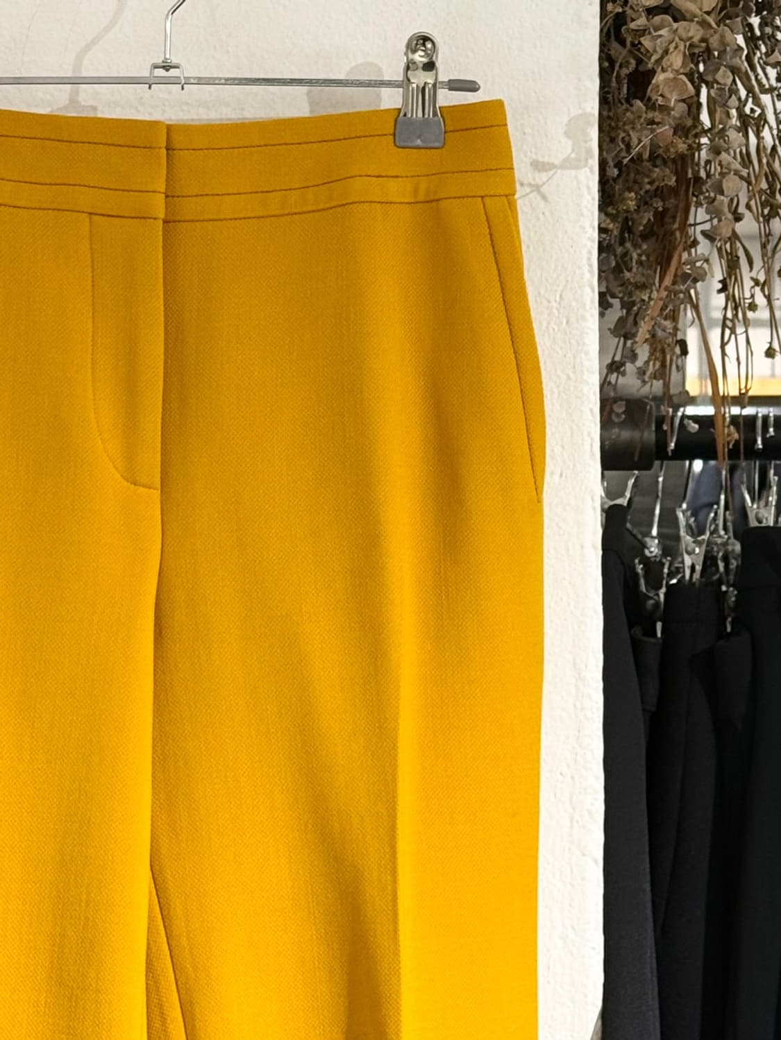 보테가베네타 머스타드 옐로우 버진 울 트라우저 상품이미지3