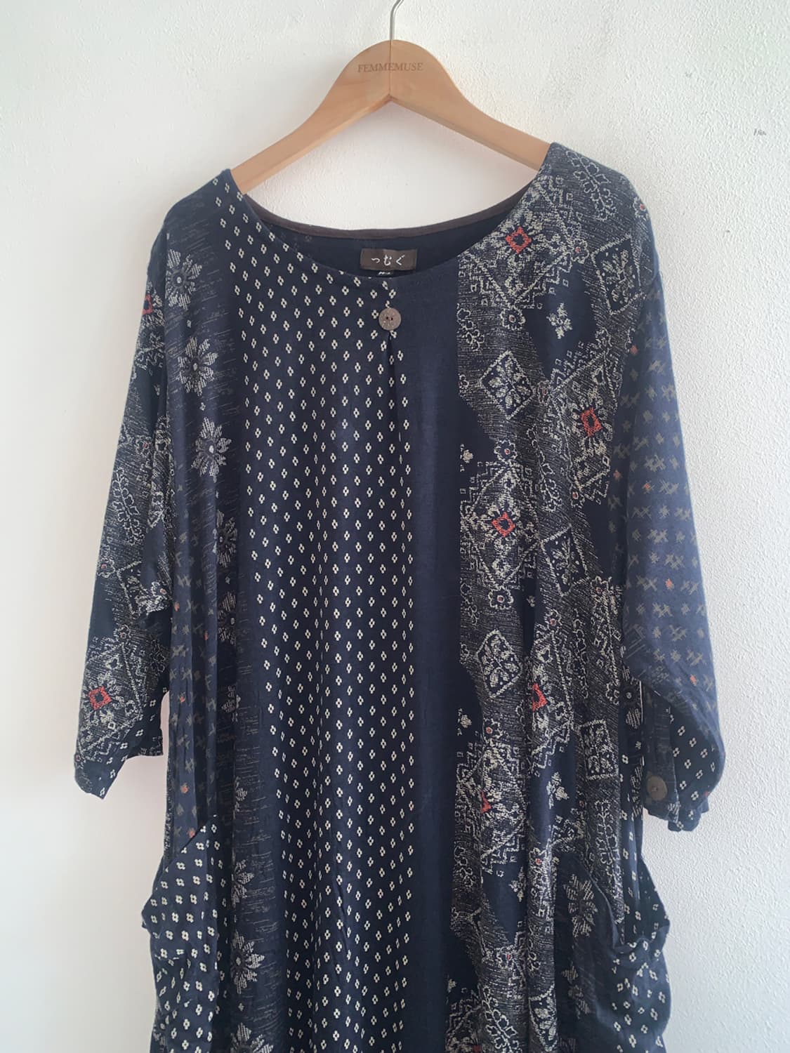 Oriental mood dress(navy) 상품이미지2