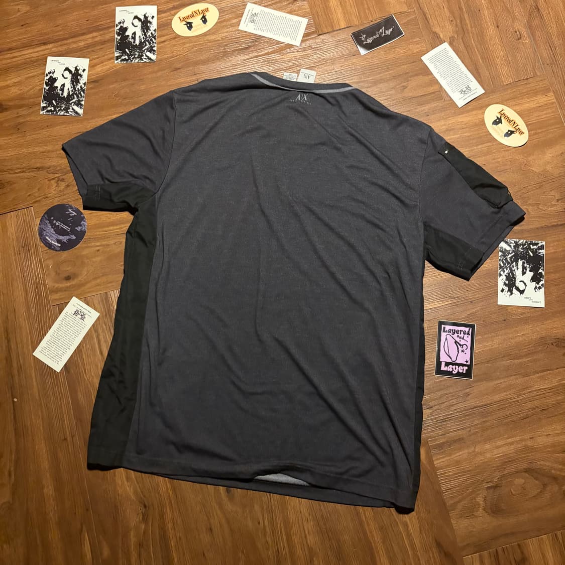 ARMANI EXCHANGE 피마 코튼 테크 반팔 티셔츠 상품이미지2