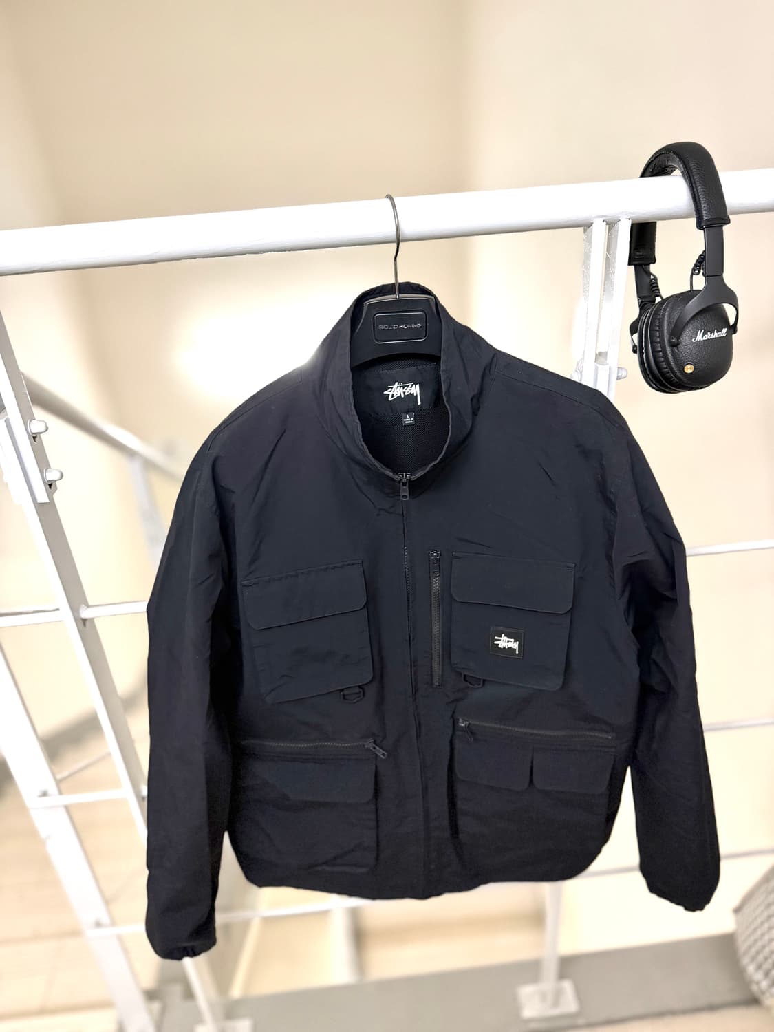 스투시 [민트급.정품] 자켓 (시세 32만) 유틸리티 바람막이 쉘 L  상품이미지1