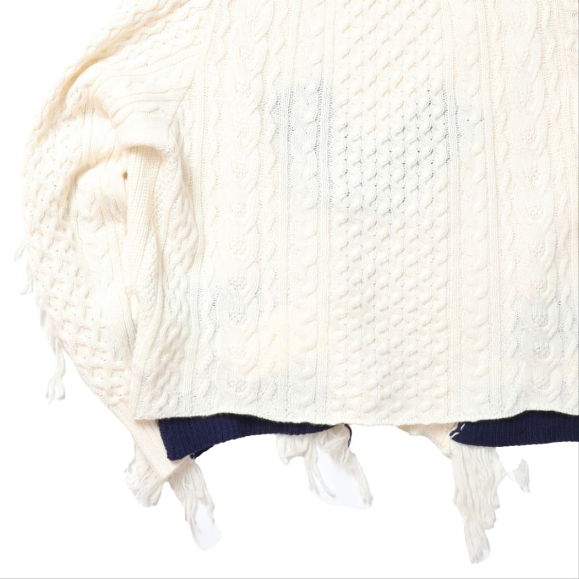 사카이 Sacai V-neck Fringe Knit    상품이미지7