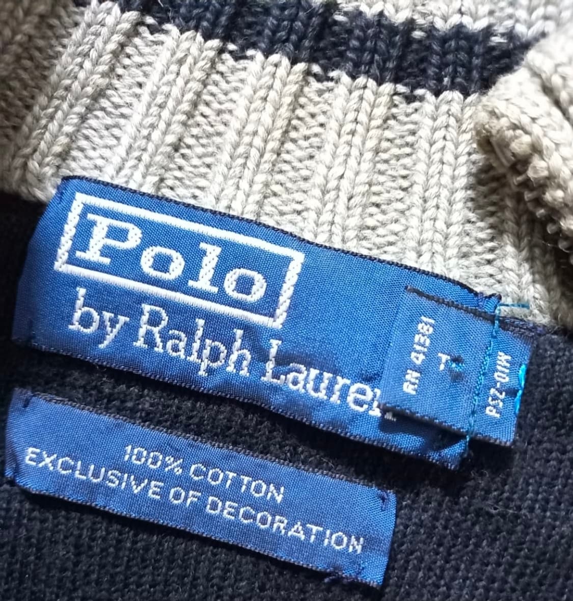 폴로 POLO 빅포니 집업 니트집업 100/L 상품이미지2