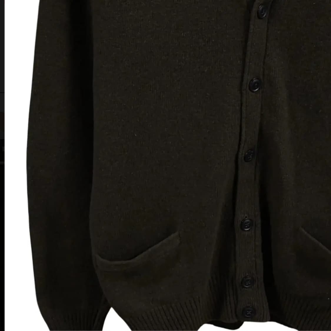 105)유니클로 울 가디건 카키 상품이미지3