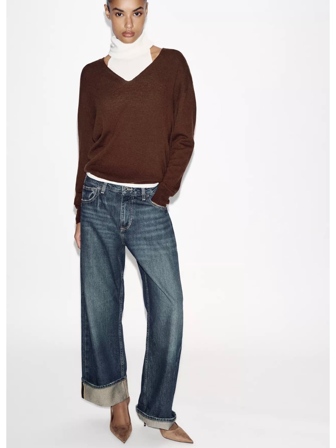 자라 슬링백 스웨이드 힐 상품이미지4