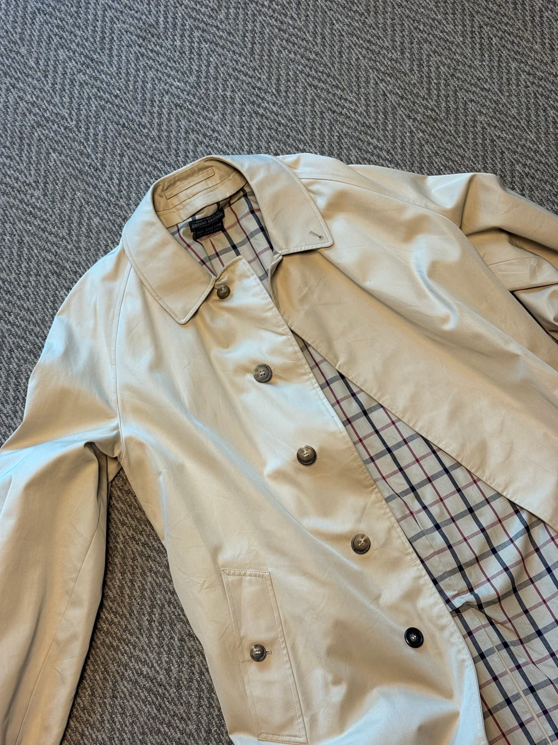 브룩스 브라더스(Brooks Brothers) 발마칸 트렌치 코트 상품이미지5