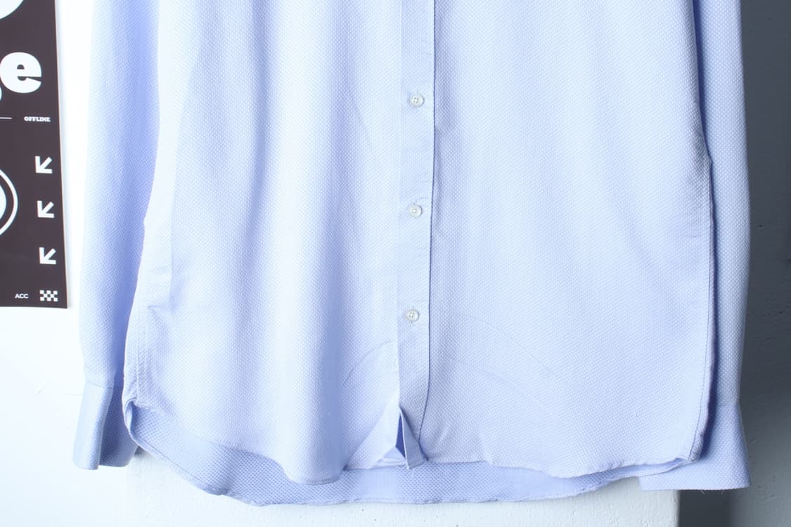 (L) 레노마 셔츠 남방 패턴 연블루 정장셔츠-H3H33962 상품이미지4