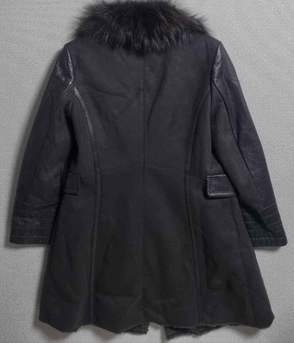 77) 아르덴미즈 카키브라운 양가죽/폭스퍼 무스탕 자켓 상품이미지2