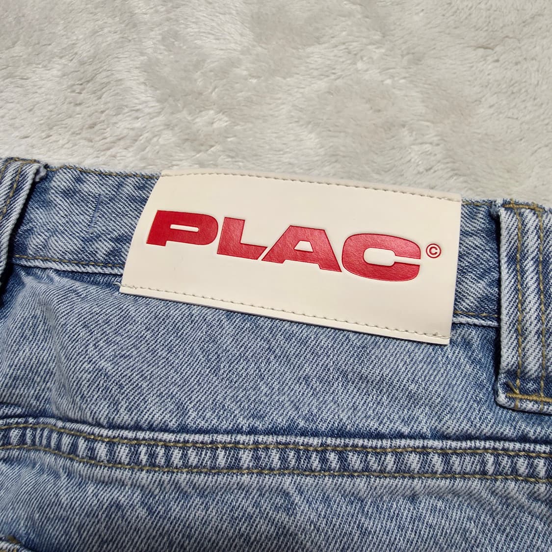 (33)PLAC 플랙 스트레이트 데님 팬츠 연청 상품이미지4