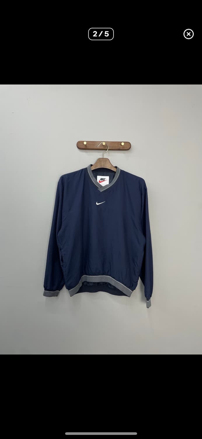 나이키 올드스쿨 네이비 브이넥 웜업 A2811 상품이미지2