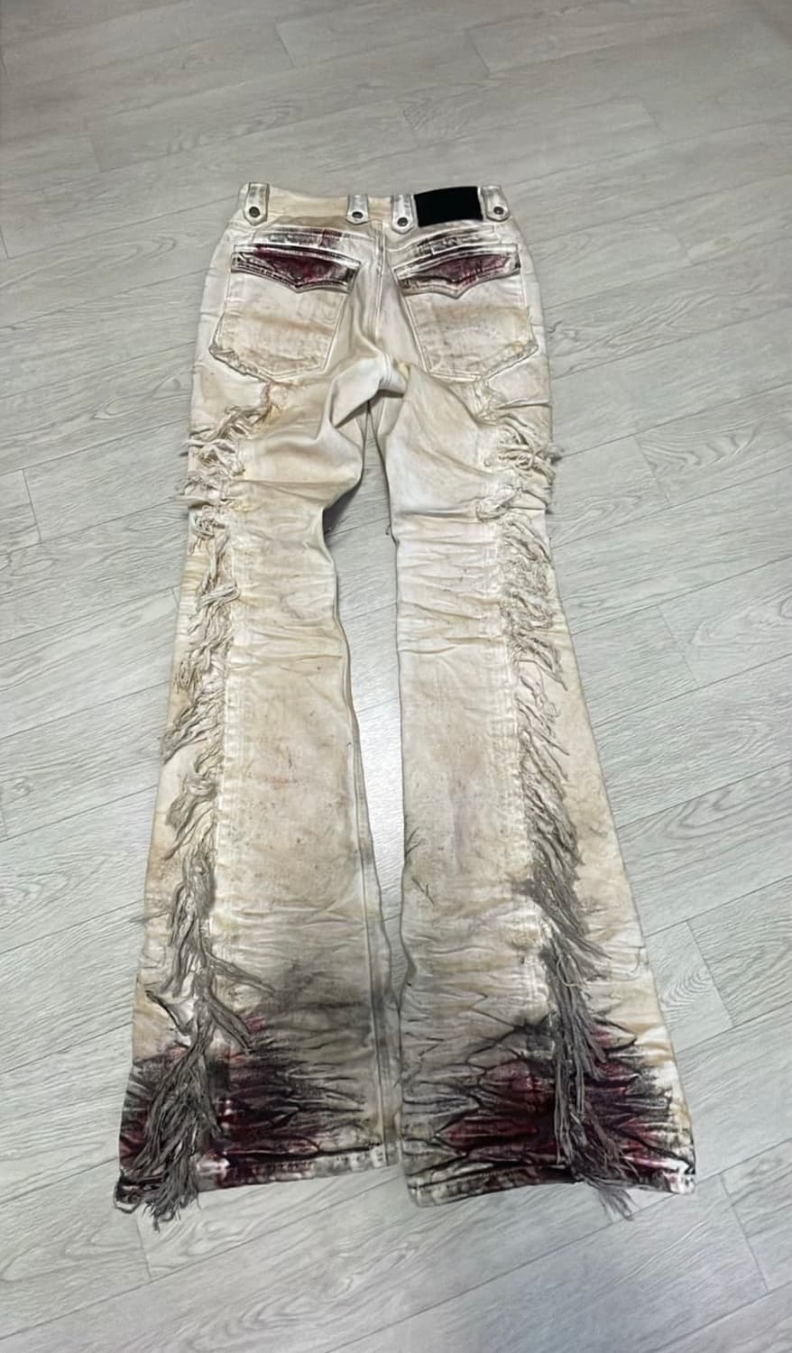 Devil kim bloodskid waxed denim pants 상품이미지2