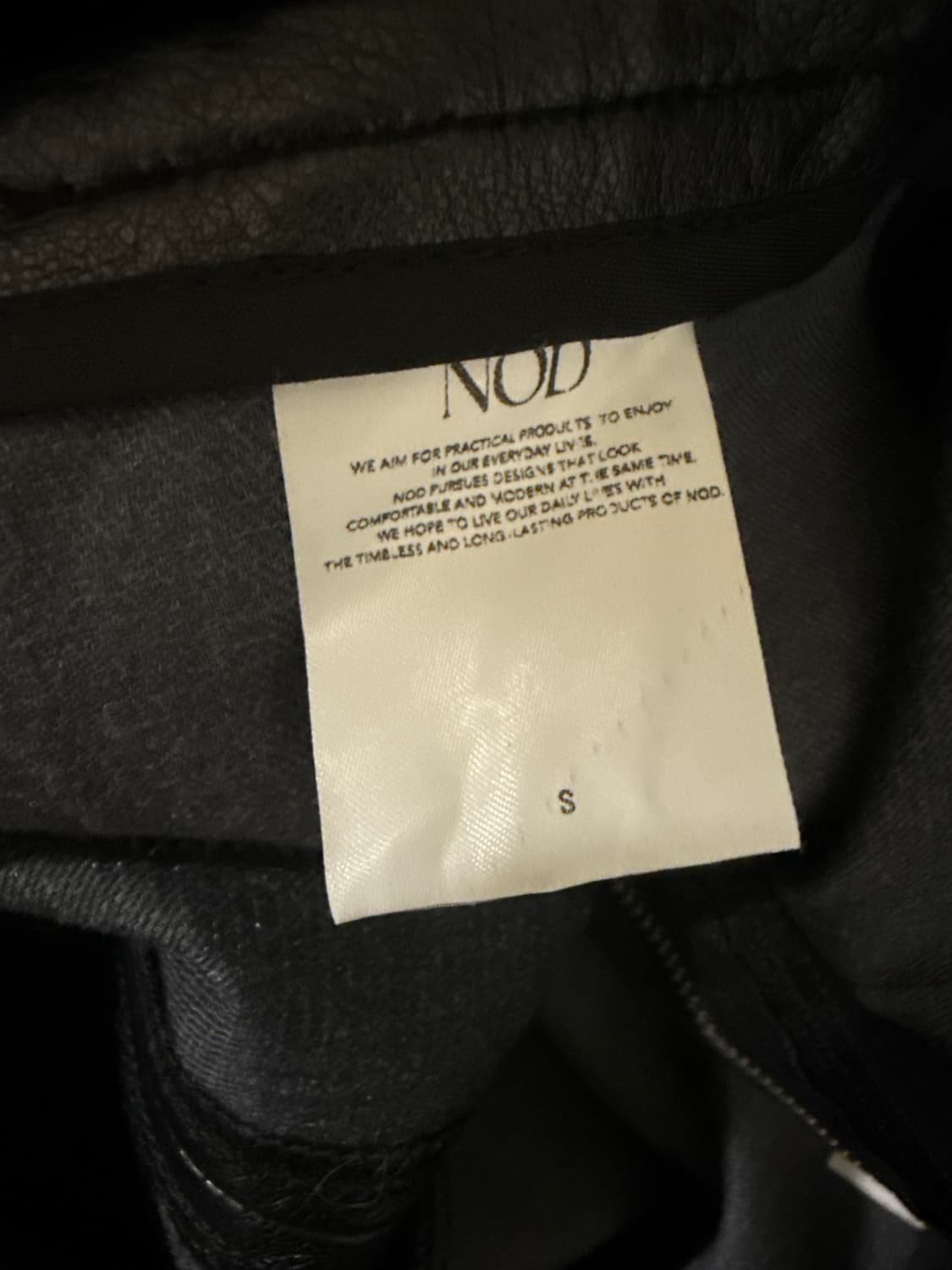 엔오디 nod 가죽 스커트 s 상품이미지2