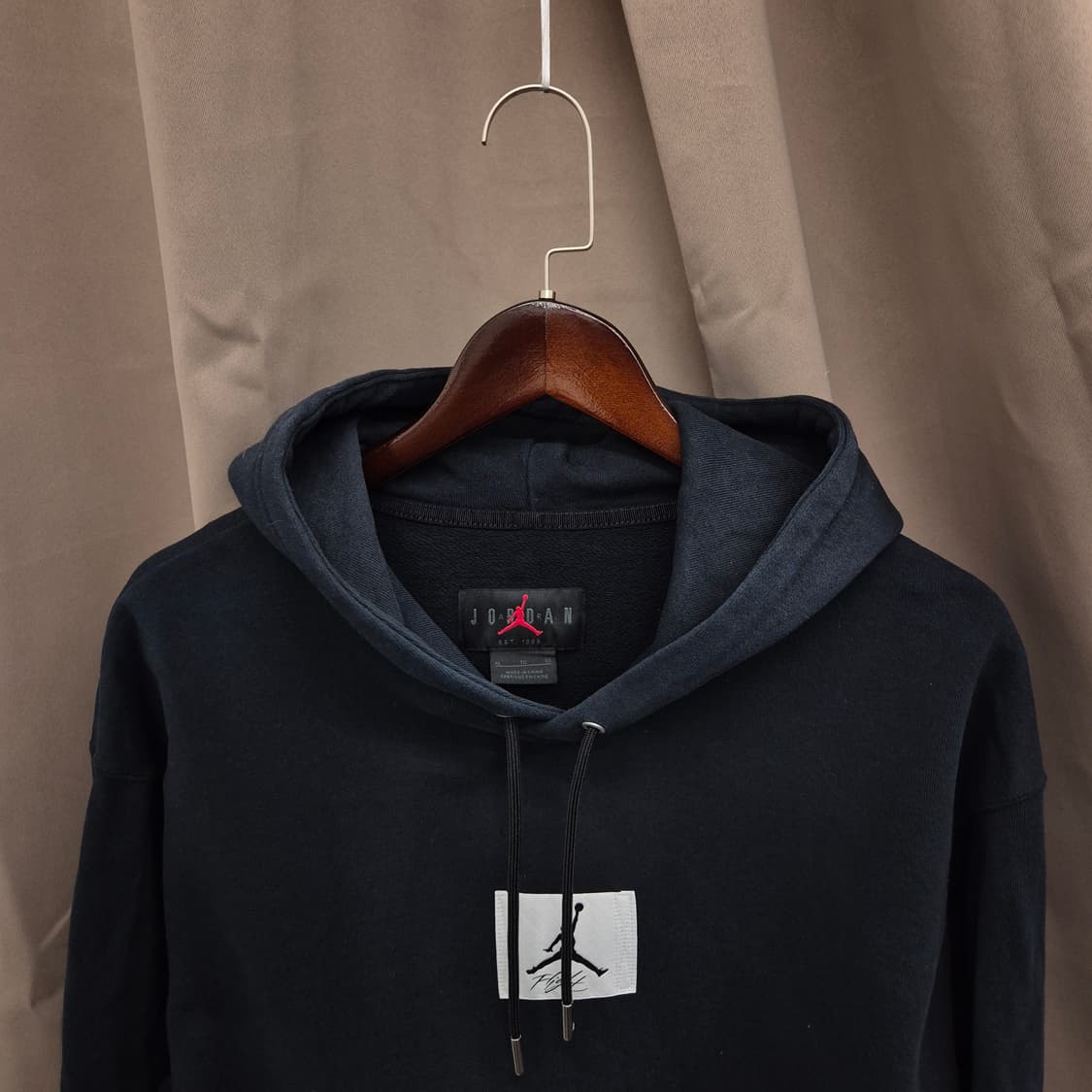 조던 플라이트 블랙 후드티 XL 상품이미지2