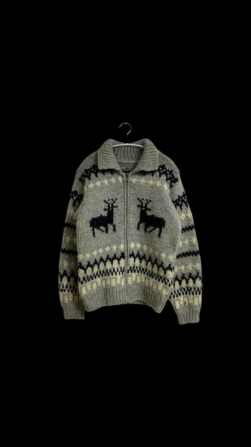 핸드메이드 코위찬 니트 집업 상품이미지1