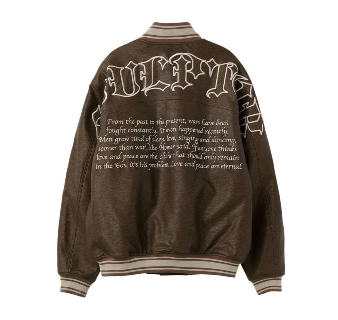 스컬프터 비건레더 스타디움자켓 바시티자켓 s사이즈 상품이미지1