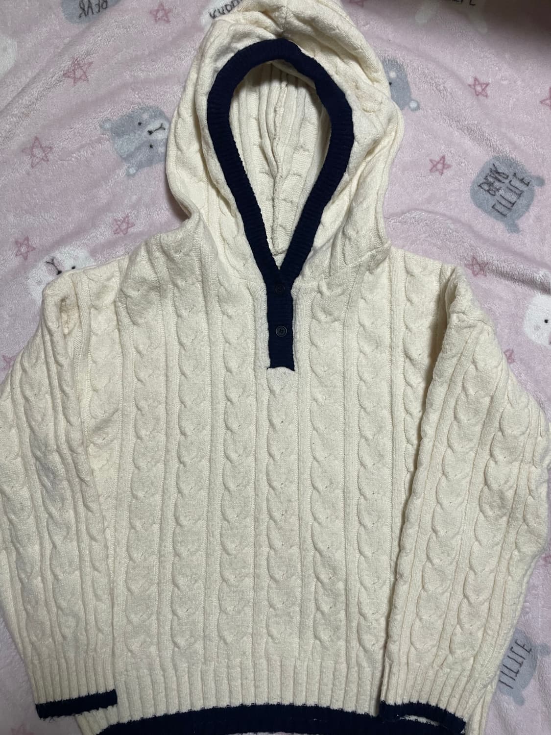 모리girl 니트 후드 상품이미지1