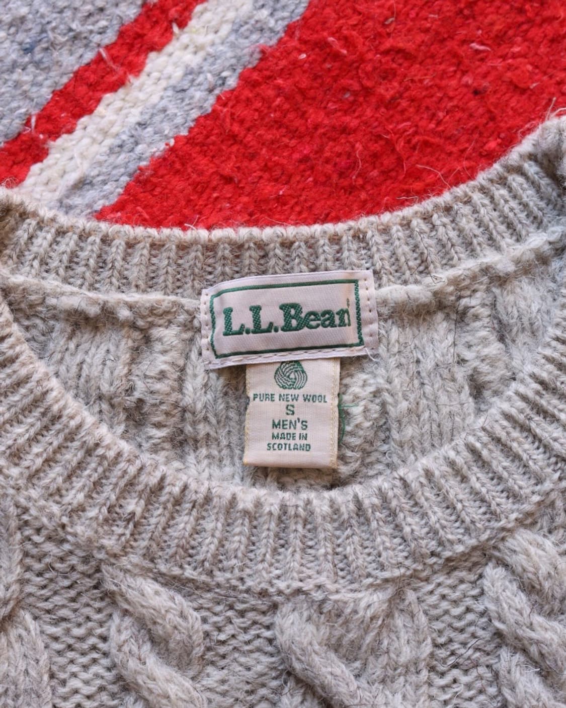 엘엘빈 80s 패어아일 믹스 피셔맨 니트 상품이미지3