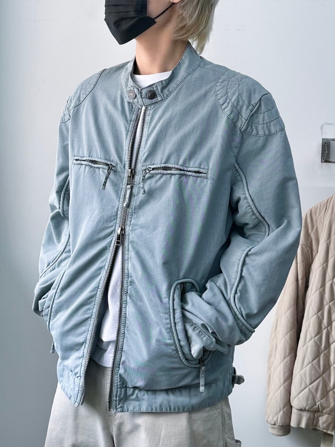 게스 진스 투웨이 나일론 라이더 자켓 상품이미지1