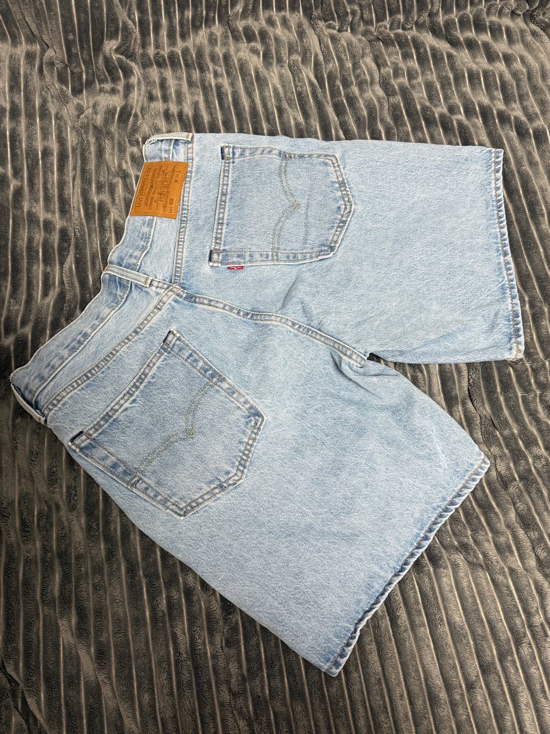 리바이스 468 스테이 루즈 쇼츠 팬츠 34사이즈 진청 흑청 연청 상품이미지5