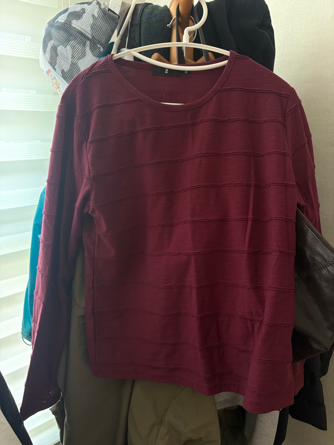  사파리스팟 1/2 WAVE L/S (BURGUNDY) 상품이미지3