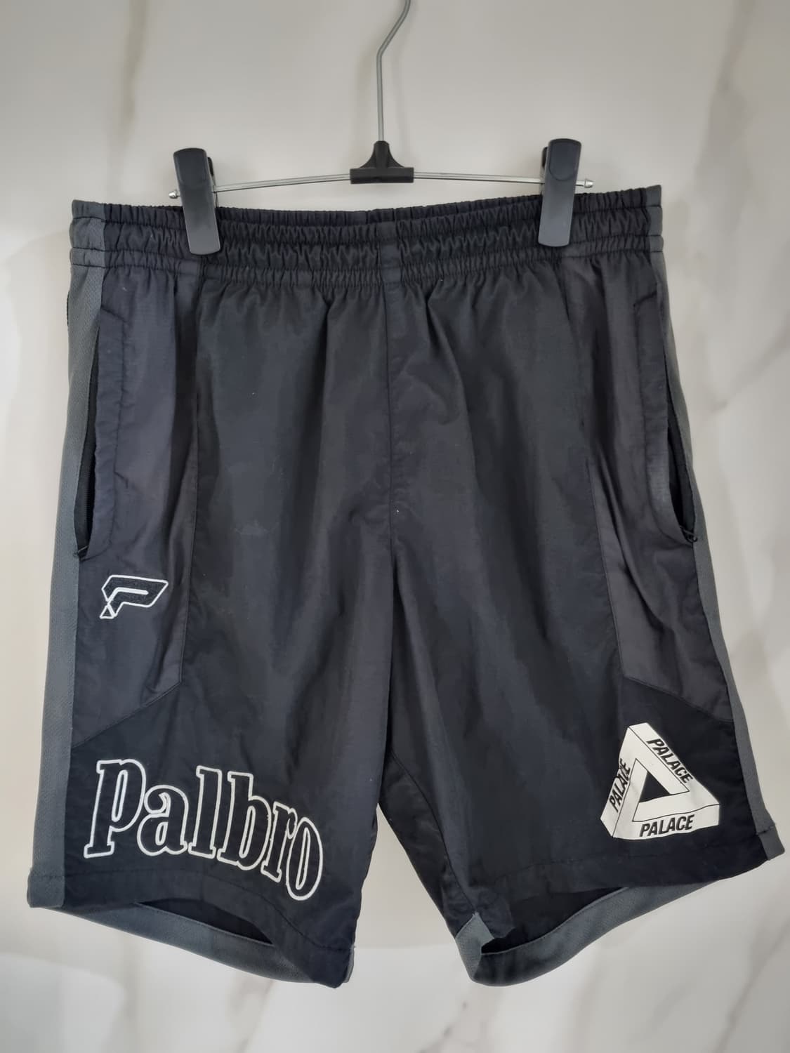 팔라스 Palbro 스포츠 쉘 트라이퍼그 반바지 쇼츠 숏팬츠 블랙 M 상품이미지2