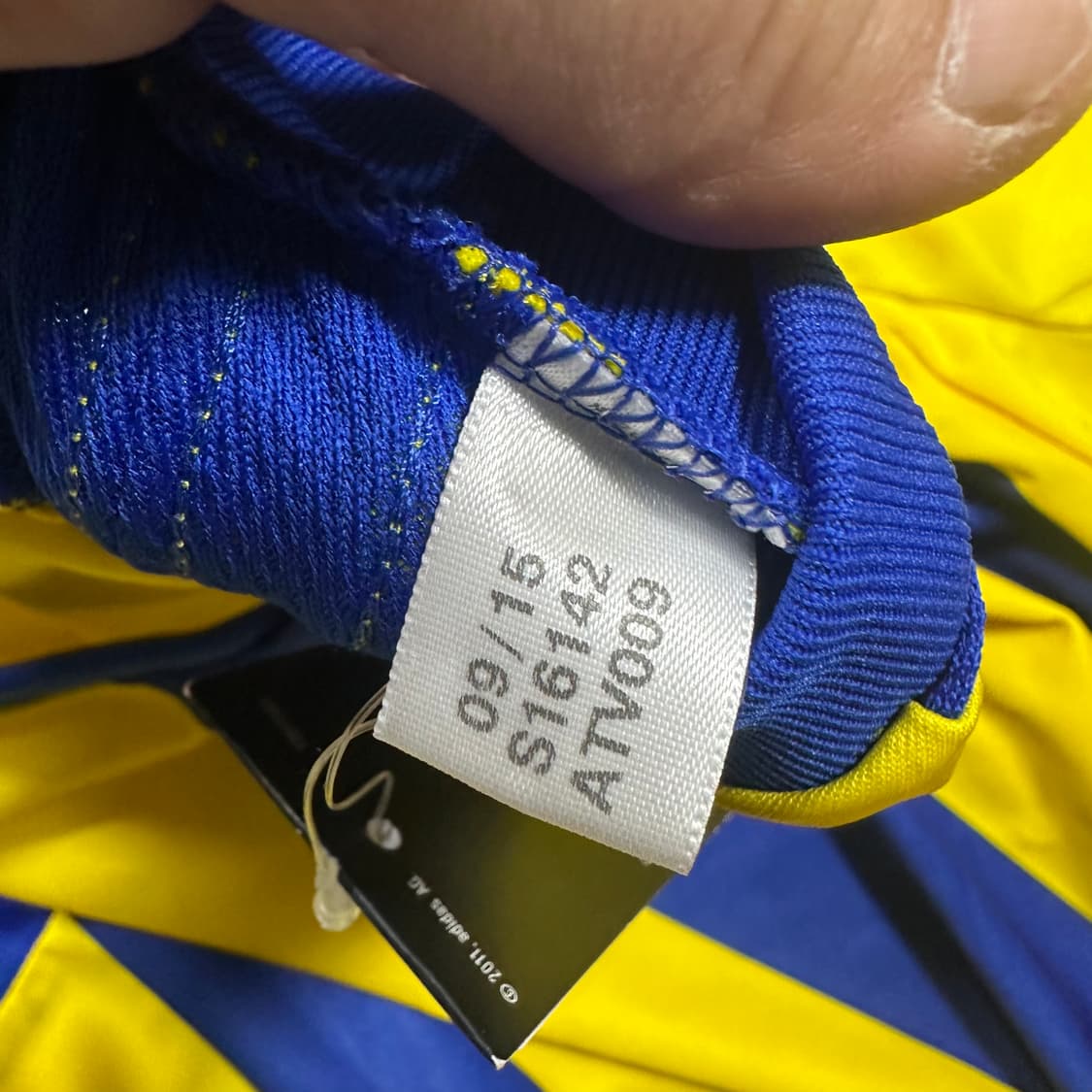 ✨ (새상품) 아디다스 스트라이프 축구 져지 기능성 반팔티  상품이미지5