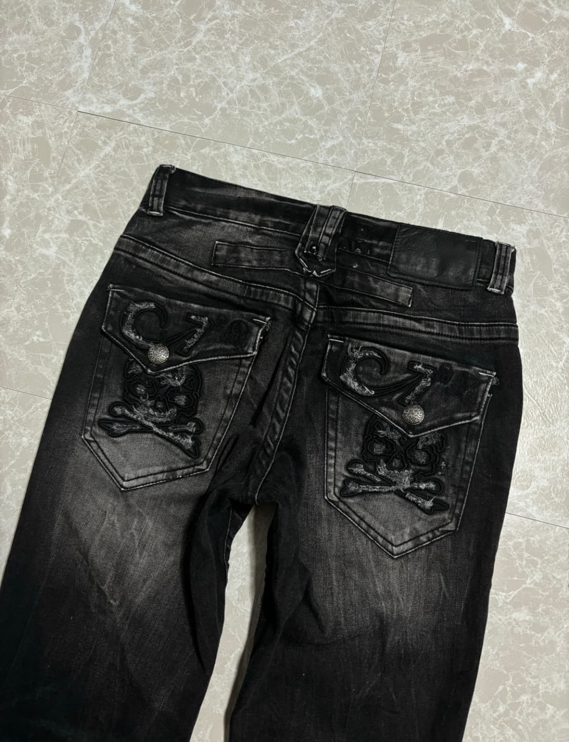 CLOUD72 Skull PatchWork Punk Pants 상품이미지4