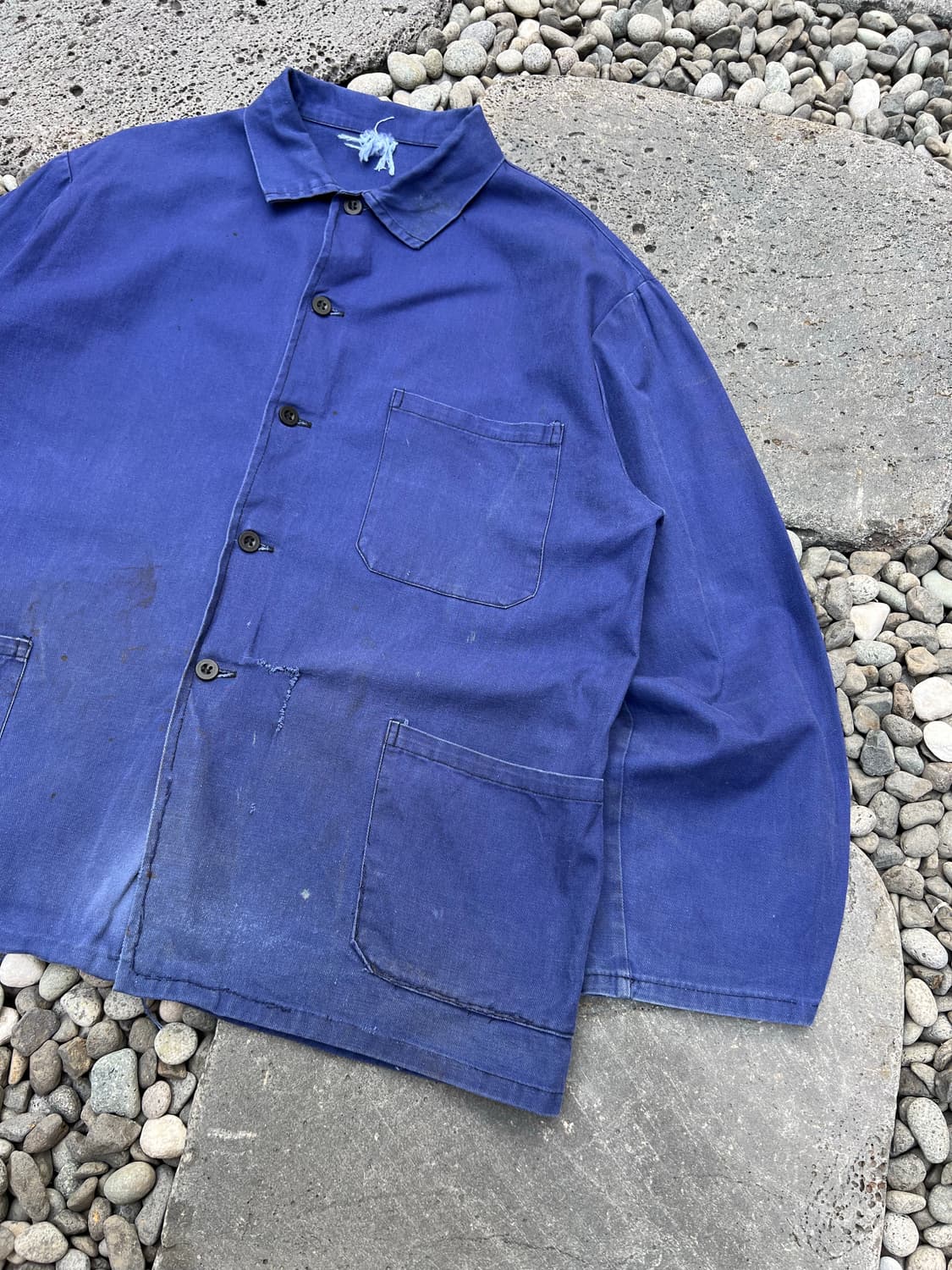 OLD VINTAGE FADED BLUE WASHING 프렌치워크자켓 상품이미지10