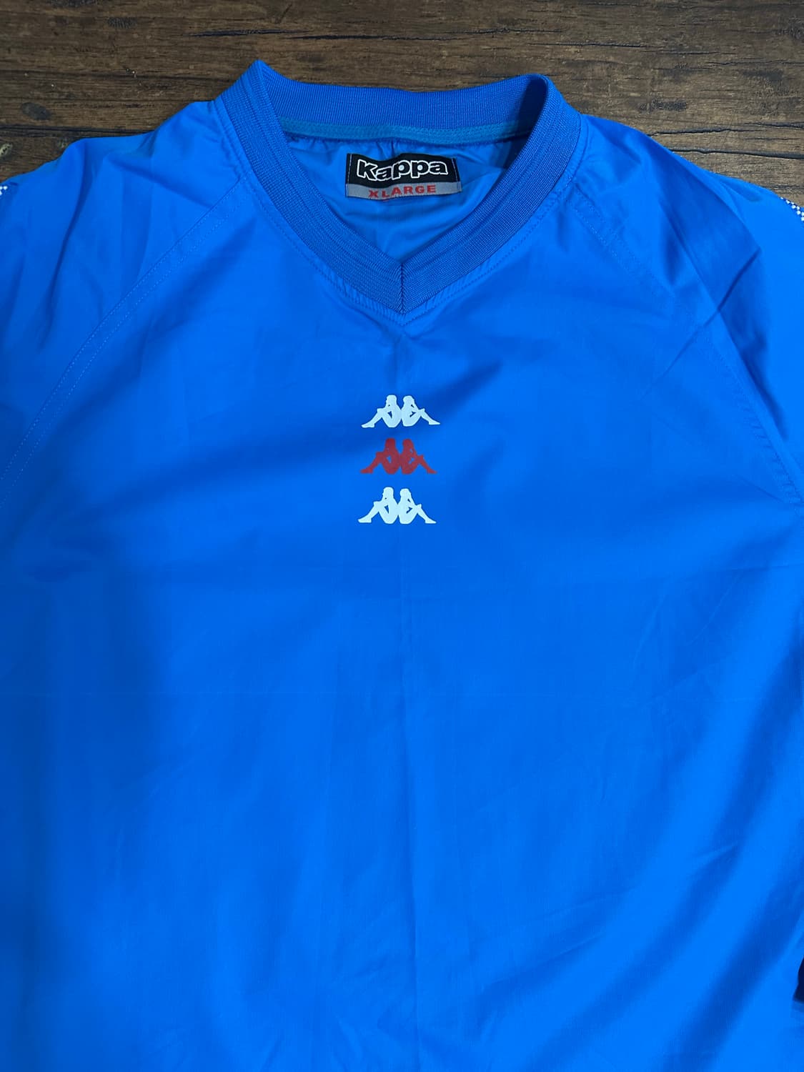 Kappa 빈티지 감성 웜업 XL 블루 트레이닝 바람막이 상품이미지2