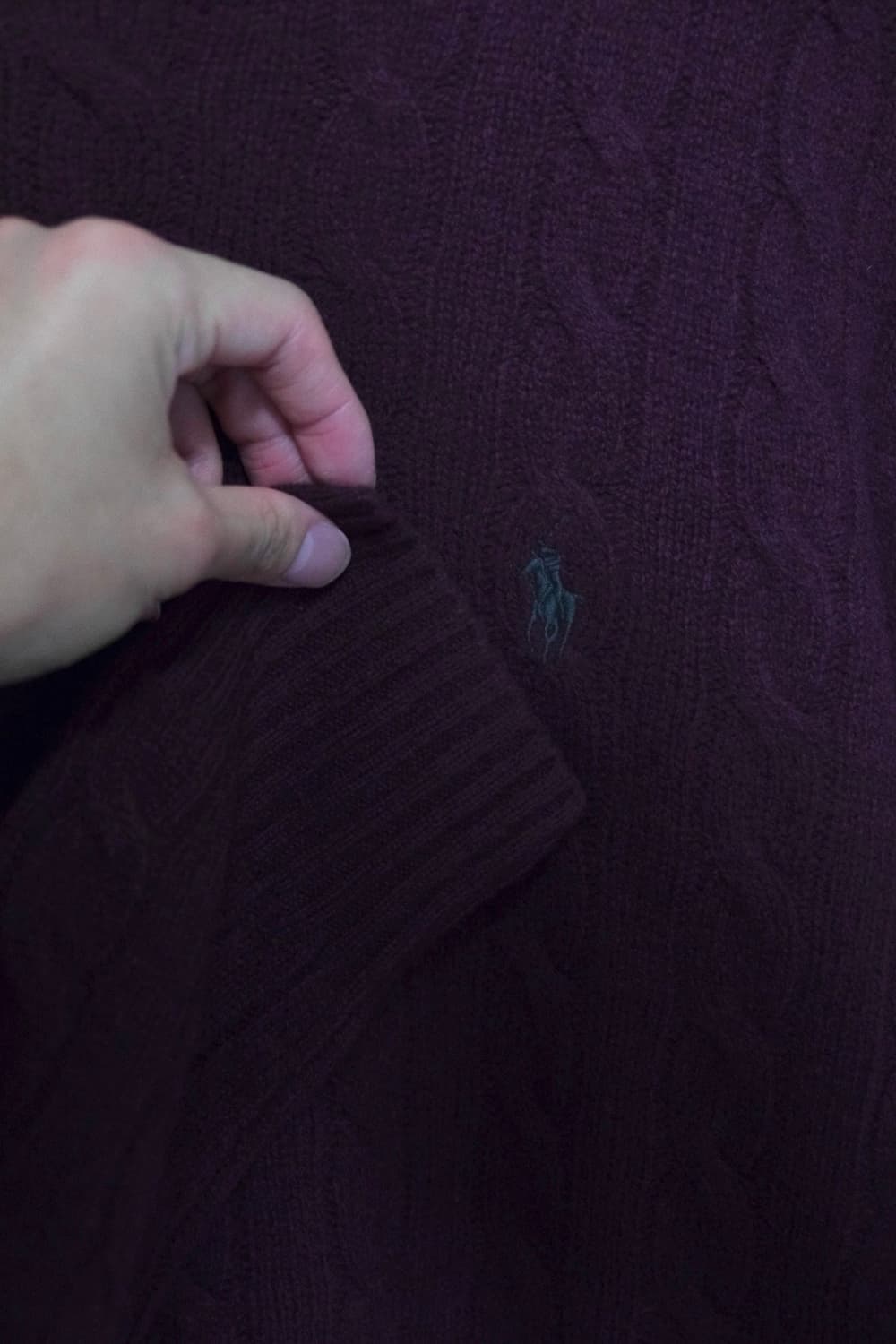 폴로 랄프로렌 캐시미어 울 니트 M 상품이미지4