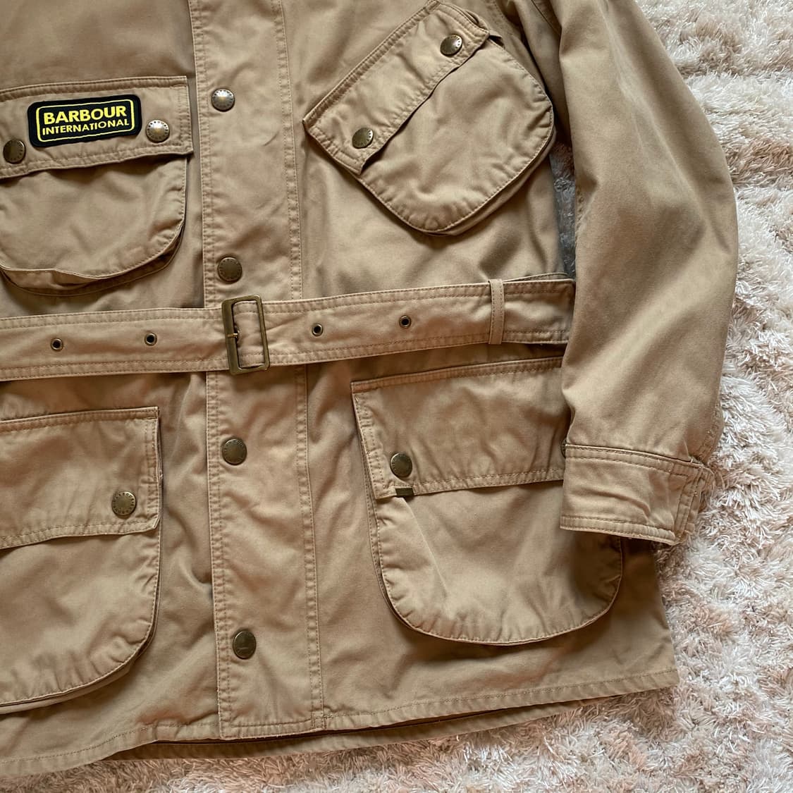 바버 인터네셔널 Washed Twill 자켓 스몰 상품이미지4