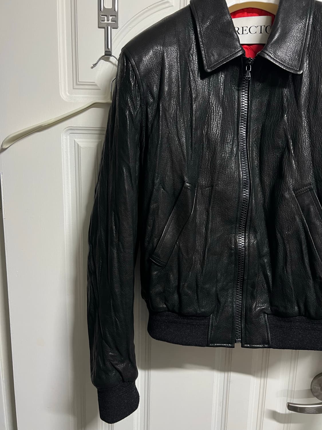 (L) 렉토 벤 크링클 레더 자켓 상품이미지4