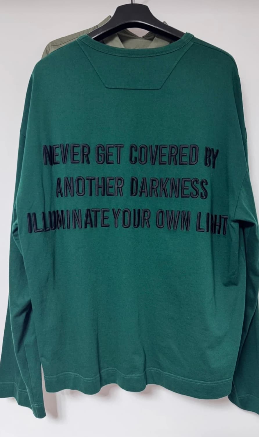 준지/17ss 그린 레터링 롱슬리브/46 상품이미지1