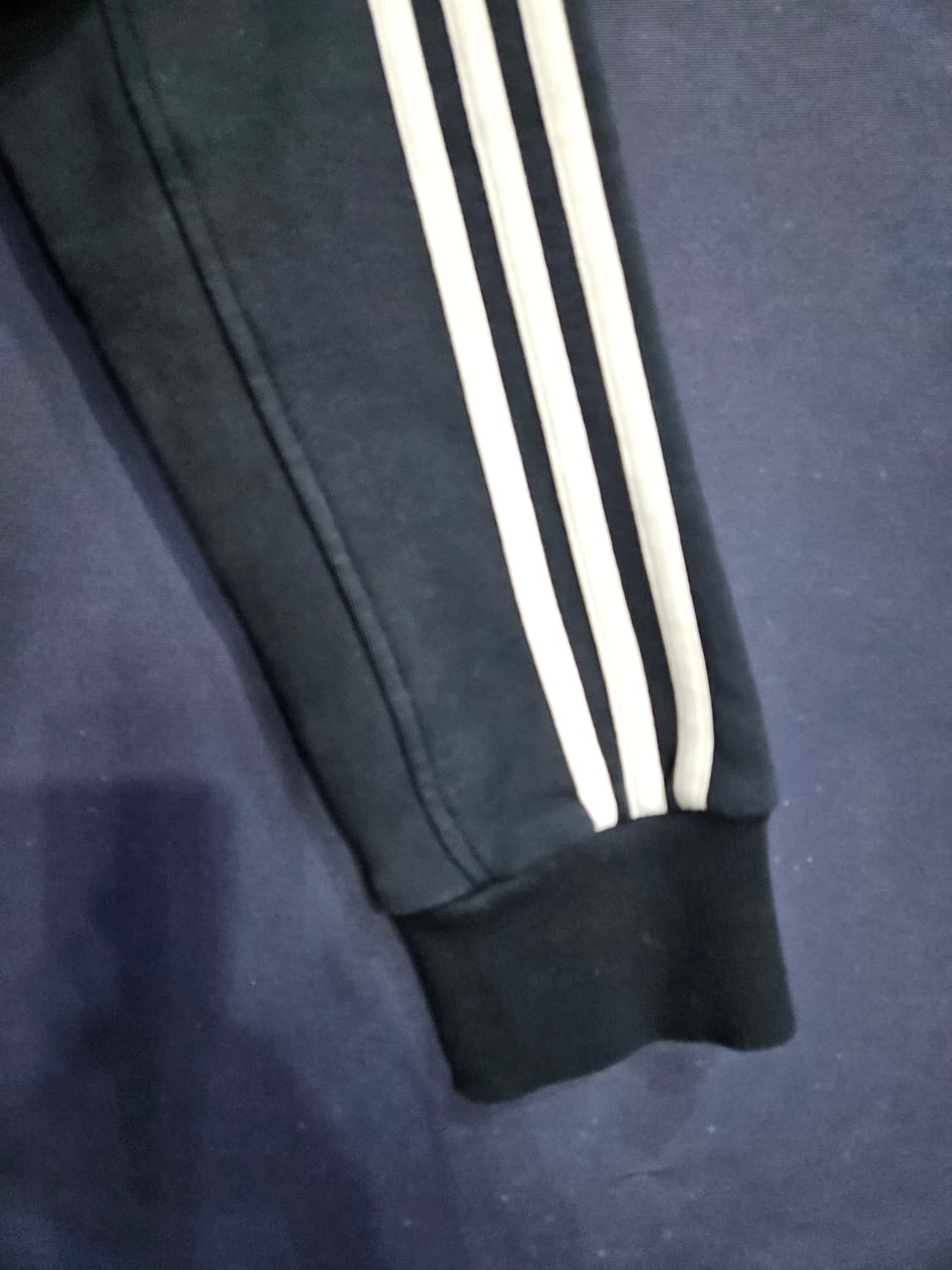 아디다스 삼선 다크네이비 남성 슬림핏 95 기모 후드집업  상품이미지5