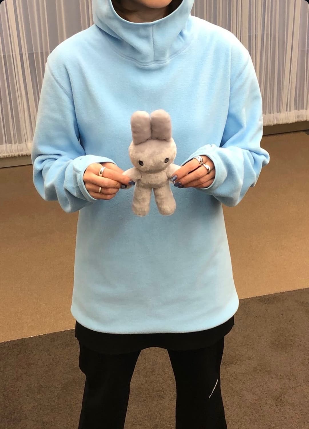 지초이 MICRO POLAR FLEECE HOODIE  상품이미지1