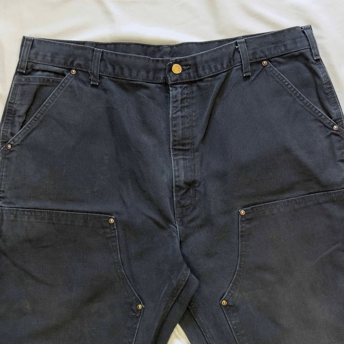 칼하트 더블니 워크팬츠 B01 BLK 40X34 상품이미지2