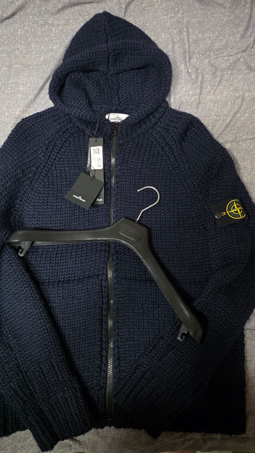 스톤아일랜드 필 후드 니트 가디건 XL (새상품) 상품이미지4